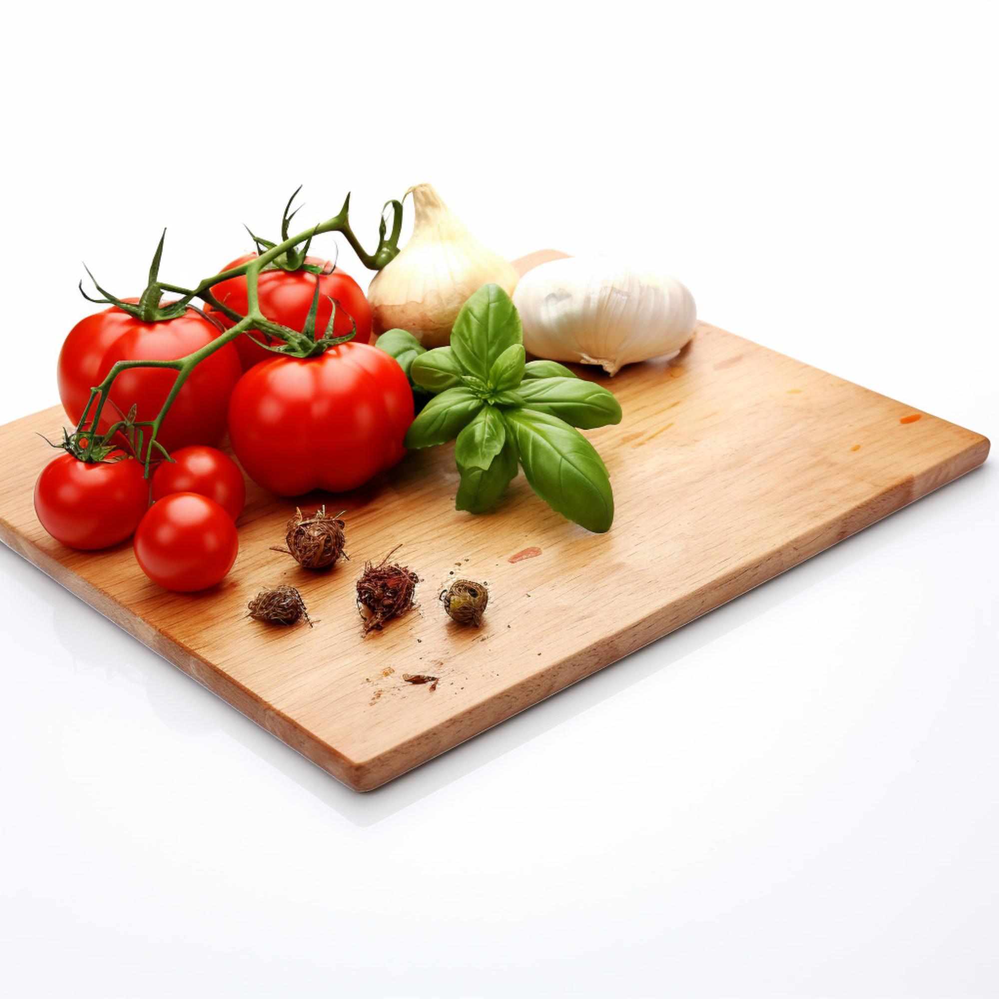Tagliere con ingredienti freschi
